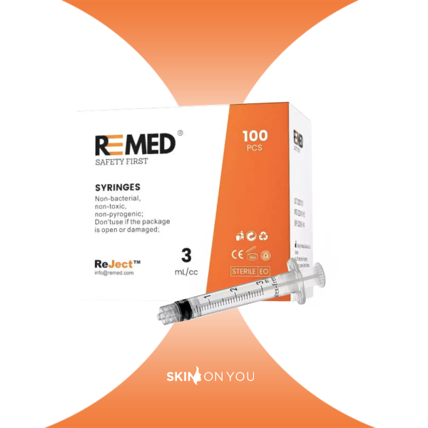 100 x ReMed Disposable Syringes with LuerLock 3 ml 100 x ReMed Disposable Syringes with LuerLock 3 ml